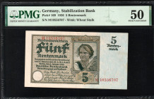 Germany 5 Rentenmark 1926. PMG 50