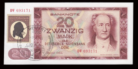 Germany Democratic Republic 20 Deutsche Mark 1964. Rare.