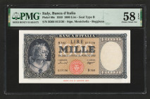 Italy 1000 Lire 1959. PMG 58 EPQ