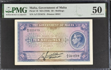 Malta 10 Shillings 1940. PMG 50