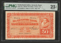 Netherlands Indies 50 Gulden 1930. PMG 25 EPQ