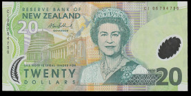 New Zealand 20 Dollars 1999