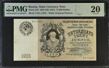 Russia 15.000 Rubles 1923 (ND 1924). PMG 20