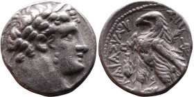 PHOENICIA: Tyre - Autonomy Issue (126 – 65 BC ) AR Didrachm Minted Year: 47 (79 BC) Obverse: Laureate bust of Melkart right Reverse: TYPOY IEPAΣ KAI A...