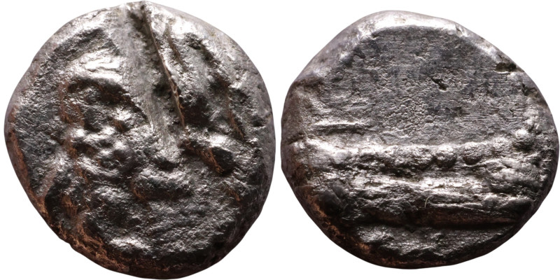 Phoenicia, Arados. Uncertain king. Circa 380-351/0 BC. AR Obol - 1/12 Shekel

...