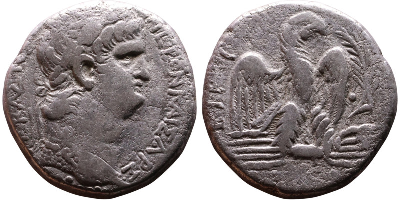 Nero (54-68) Syria: Antioch. Tetradrachm Obverse: ΝΕΡΩΝ ΚΑΙΣΑΡ ΣΕΒΑΣΤΟΥ Laureate...