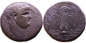 Nero (54-68) Syria: Antioch. Tetradrachm Obverse: ΝΕΡΩΝ ΚΑΙΣΑΡ ΣΕΒΑΣΤΟΥ Laureate head of Nero, right, with aegis Reverse: Eagle on thunderbolt, right;...