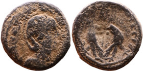 Roman Provincial bronze coin (I-III century)

Weight:26mm 11,58g

Artificial sand patina