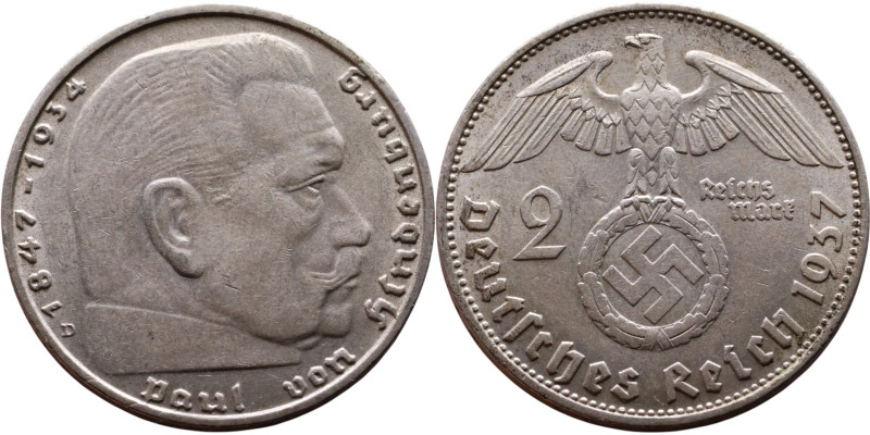 Germany – 2 Reichsmark - 1937

Weight:25mm 8,04g