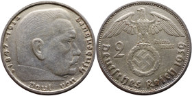 Germany – 2 Reichsmark - 1939

Weight:25mm 7,60g