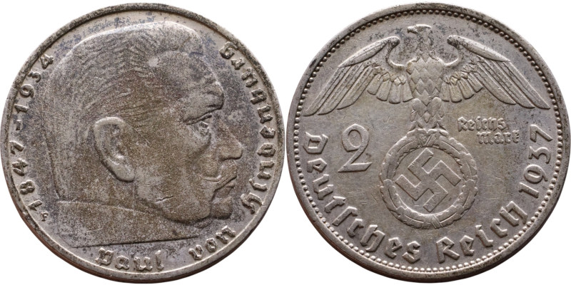 Germany – 2 Reichsmark - 1937

Weight:25mm 7,99g