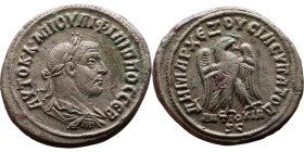 Philip I the Arab (244-249) Tetradrachm Obverse: Bust of emperor. Reverse: ΔHMAPX Є-ΞOYCIAC, eagle standing left, head right, wreath in beak, tail rig...