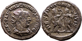 Roman coin – Walerianus (253-260). Bilon Antoninian.

Weight:21mm 3,75g
