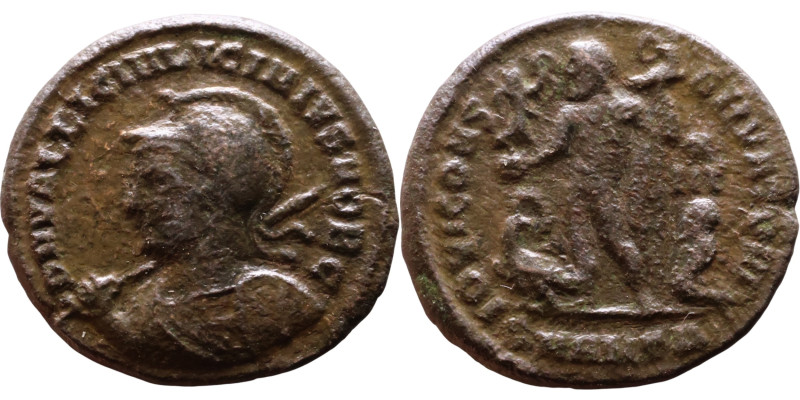 Licinius II (317-324 AD).AE follis. Obv.: D N VAL LICIN LICINIVS NOB C, helmeted...