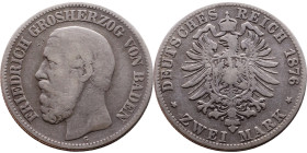Germany – 2 Mark - 1876

Weight:27mm 10,80g