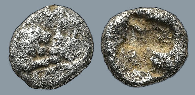 KINGS OF LYDIA. Kroisos. (circa 560-546 BC). Sardes
AR 1/24 Stater (6,9mm 0,41)...