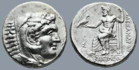 KINGS OF MACEDON. Alexander III ‘the Great’, (336-323 BC). Arados. struck under Menes or Laomedon, 324/3-320
AR Tetradrachm (26mm 16,9g)
Obv: Head o...