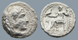 KINGS OF MACEDON. Philip III Arrhidaios, (Circa 323-317 BC) In the name and types of Alexander III. Babylon, struck under Archon or Dokimos, circa 323...