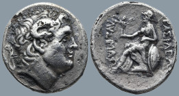 KINGS OF THRACE. Lysimachos (305-281 BC). Imitating uncertain mint
Fourrée Tetradrachm (30,1mm 16,1g)
Obv: Diademed head of the deified Alexander ri...