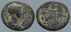 PHRYGIA. Acmonea. Nero (AD 54-68). Lucius Servenius Capito, archon for the third time and Iulia Severa, magistrates
AE Bronze (19,6mm 4,6g)
Obv: ΑΥΤ...