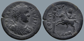 TROAS. Alexandria. Caracalla (AD 198-217)
AE Bronze (26,4mm 6,9g)
Obv: M AV ANTONINVS PIVS. Laureate and draped bust of Caracalla, right, seen from ...