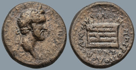 PONTUS. Amasea. Antoninus Pius (AD 138-161)
AE Bronze (26,7mm 14,3g)
Obv: ΑV ΚΑΙ ΑΔΡΙ ΑΝΤωΝΙΝΟС. Laureate head right.
Rev: ΑΜΑСΙΑС ΤΗС ΜΗΤΡOΠOΛEΩС ...