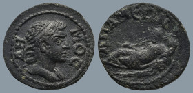 PHRYGIA. Apamea. Pseudo-autonomous (Early-mid 3rd century).
AE Bronze (18,7mm 2,9g)
Obv: ΔHMOC. Diademed bust of youthful Demos right, with slight d...