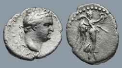 CAPPADOCIA. Caesarea. Titus (AD 79-81).
AR Hemidrachm (15,2mm 1,5g)
Obv: AYTOKPATWP TITOC KAICAP CEBA. Laureate head right.
Rev: Nike advancing rig...