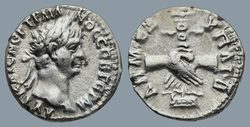 CAPPADOCIA. Caesarea. Trajan (AD 98-117)
AR Drachm (138mm 3,3g)
Obv: ΑΥΤ ΚΑΙϹ ...