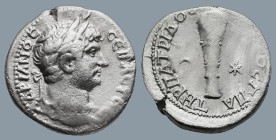 CAPPADOCIA. Caesarea. Hadrian (AD 117-138)
AR Didrachm (21,2mm 5,8g)
Obv: ΑΔΡΙΑΝΟC CEBACTOC. Laureate head right.
Rev: ΥΠΑΤΟC Γ ΠΑΤΗΡ ΠΑΤΡΙΔΟC. Clu...