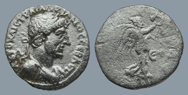 CAPPADOCIA. Caesarea. Hadrian (AD 117-138).
AR Hemidrachm (13,2mm 1,4g)
Obv: AYTO KAIC TPAI AΔPIANOC CЄBACT. Laureate, draped and cuirassed bust of ...