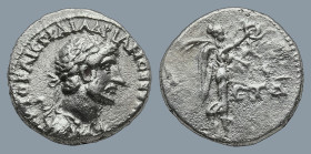 CAPPADOCIA. Caesarea. Hadrian (AD 117-138)
AR Hemidrachm (13,9mm 1,4g)
Obv: AYTO KAIC TPAI AΔPIANOC CЄBACT. Laureate, draped and cuirassed bust of H...