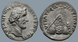 CAPAPDOCIA. Caesarea. Antoninus Pius (AD 138-161).
AR Didrachm (20,1mm 4,3g)
Obv: AYTOK ANTωNEINOC CEBACTOC. Laureate head of Antoninus Pius right
...