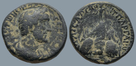 CAPPADOCIA. Caesarea. Antoninus Pius (AD 138-161)
AE Bronze (22,8mm 8,6g)
Obv: Laureate-headed bust of Antoninus Pius wearing paludamentum, right
R...