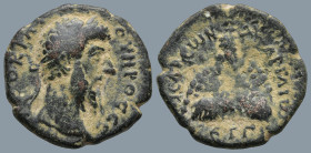 CAPPADOCIA. Caesarea. Lucius Verus (AD 161-169)
AE Bronze (19,7mm 5g)
Obv: Laureate head of Lucius Verus, right
Rev: ΚΑΙϹΑΡΕωΝ Τ Π ΑΡΓΑΙω Ε Γ. Moun...