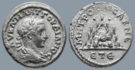 CAPPADOCIA. Caesarea. Gordian III (AD 238-244)
AR Didrachm (20,5mm 5,4g)
Obv: ΑΥ Κ Μ ΑΝΤ ΓΟΡΔΙΑΝΟϹ. Laureate, draped and cuirassed bust of Gordian I...