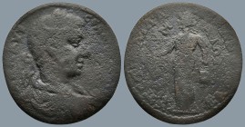 AEOLIS. Kyme. Severus Alexander (AD 222-235). Tiberius Aelius Alexandros II, strategos and archon
AE Bronze (27,7mm 8,7g)
Obv: Α Κ Μ ΑΥΡ ϹΕ ΑΛΕΞΑΝΔΡ...