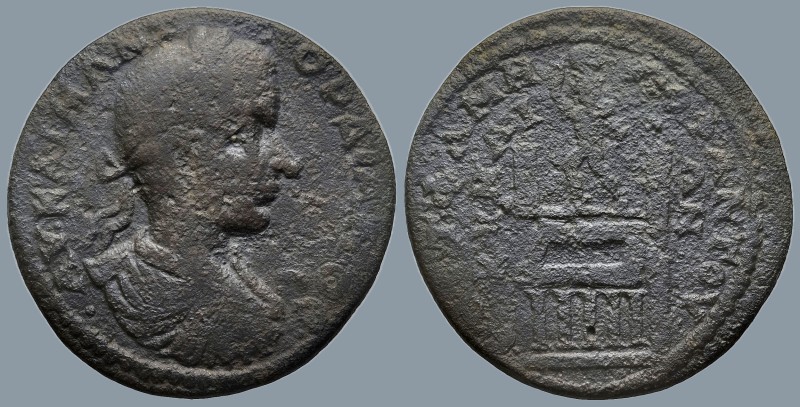 AEOLIS. Kyme. Gordian III (AD 238-244). Flαvius Menophantos, strategos
AE Bronz...