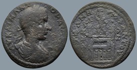 AEOLIS. Kyme. Gordian III (AD 238-244). Flαvius Menophantos, strategos
AE Bronze (29,7mm 11,8g)
Obv: ΑΥ ΚΑΙ Μ ΑΝΤ ΓΟΡΔΙΑΝΟϹ. Laureate, draped and cu...