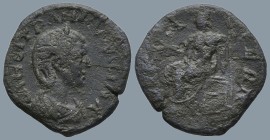 BITHYNIA. Nicaea. Tranquillina, Augusta (AD 241-244)
AE Bronze (23,5mm 6g)
Obv: Diademed and draped bust of Tranquillina, right
Rev: Athena seated ...