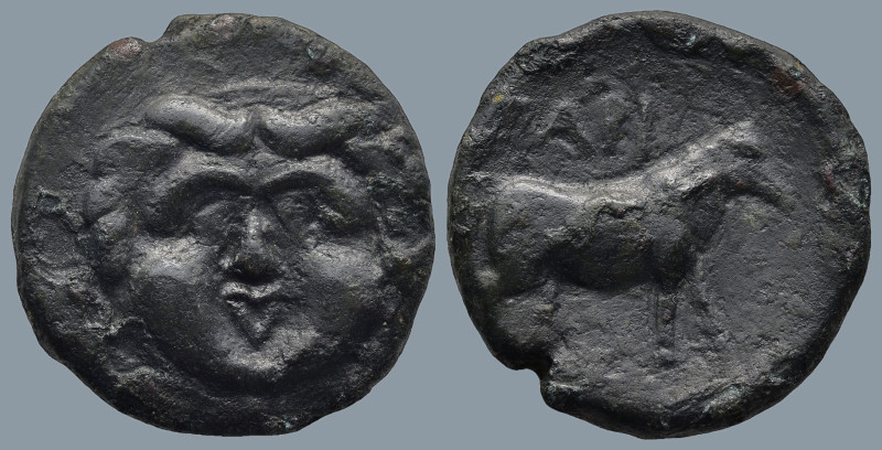 MYSIA. Parion. (2nd-1st century BC)
AE Bronze (21,5mm 7,1g)
Obv: Facing gorgon...