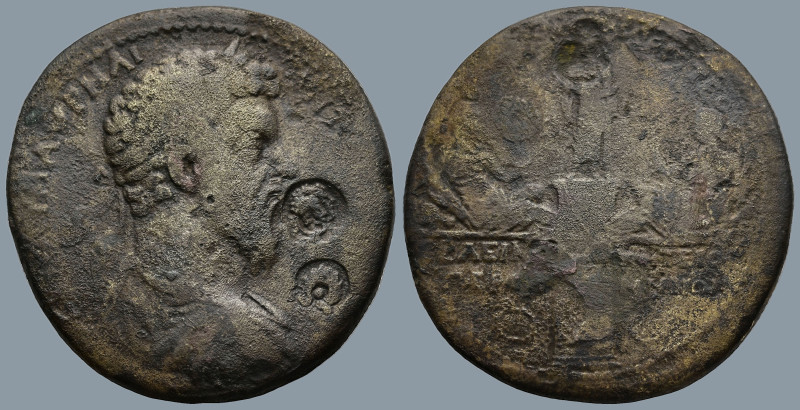 MYSIA. Pergamum. Marcus Aurelius (AD 161-180). Tiberius Claudius Aristeas, strat...
