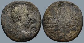MYSIA. Pergamum. Marcus Aurelius (AD 161-180). Tiberius Claudius Aristeas, strategos
AE Medallion (34,6mm 20,8g)
Obv: ΑΥ ΚΑΙ Μ ΑΥΡΗΛΙ ΑΝΤΩΝΕΙΝοϹ. La...