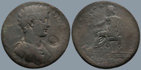 MYSIA. Pergamum. Caracalla (AD 198-217) Phla. Xenokrates, strategos
AE Medallion (38,7mm 29,9g)
Obv: Laureate, draped and cuirassed bust of Caracall...