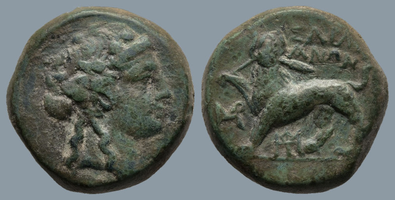 LYDIA. Sardes. (2nd to 1st centuries BC).
AE Bronze (16,7mm 5,8g)
Obv: Head of...
