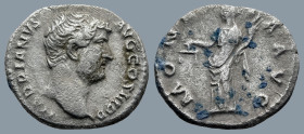 Hadrian (AD 117-138). Rome
AR Denarius (17,7mm 2,8g)
Obv: HADRIANVS AVG COS III P P. Bare head of Hadrian to right.
Rev: MONETA AVG. Moneta standin...