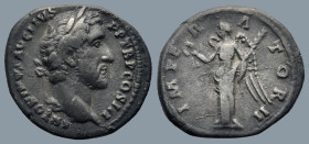 Antoninus Pius (AD 138-161). Rome
AR Denarius (18,3mm 2,6g)
Obv: ANTONINVS AVG PIVS P P COS III, laureate head right
Rev: IMPERATOR II, Victory sta...