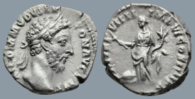 Commodus (AD 177-192). Rome
AR Denarius (16,9mm 3g)
Obv: M COMMODVS ANTON AVG PIVS. Laureate head of Commodus to right.
Rev: P M TR P VIIII IMP VI ...