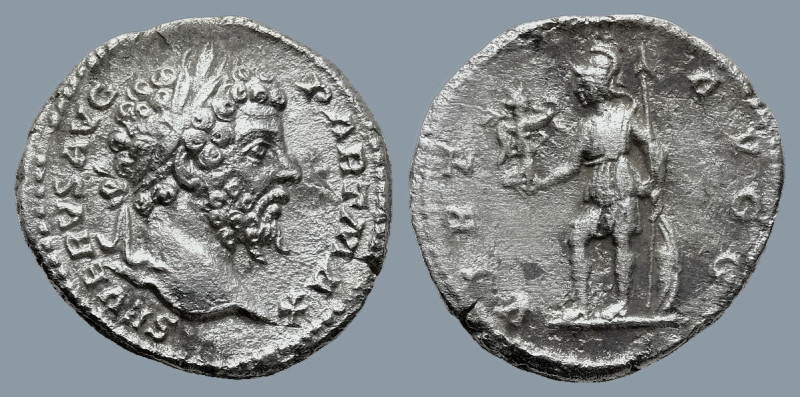 Septimius Severus (AD 193-211). Rome.
AR Denarius (18,3mm 2,3g)
Obv: SEVERVS A...