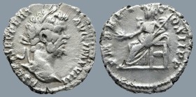 Septimius Severus (AD 193-211). Laodicea ad Mare
AR Denarius (18,3mm 2,63g)
Obv: L SEPT SEV PERT AVG IMP VIII. Laureate head right
Rev: P M TR P V ...